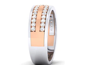 diamond couple ring 3D Print Model