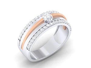 diamond couple ring 3D Print Model