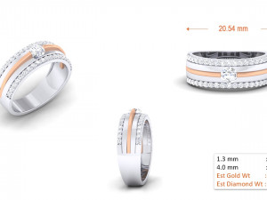 diamond couple ring 3Dプリントモデル