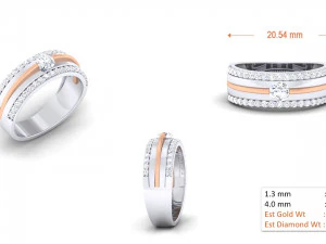 diamond couple ring 3D Print Model