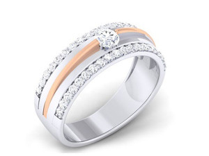 diamond couple ring 3Dプリントモデル