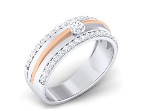 diamond couple ring 3D Print Model