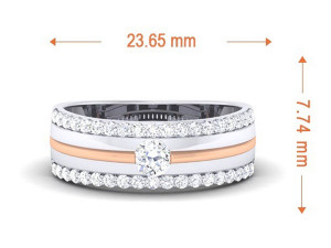 diamond couple ring 3Dプリントモデル