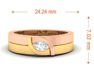 diamond couple ring Modèles 3D en vedette