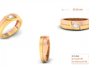 diamond couple ring Modèles 3D en vedette