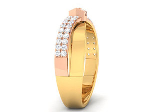 diamond couple ring Modelo de Impressão 3D