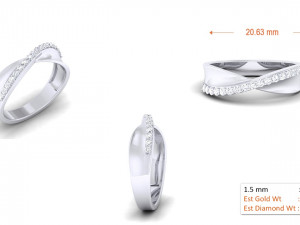 diamond couple ring Modèles 3D en vedette