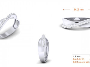 diamond couple ring Modèles 3D en vedette