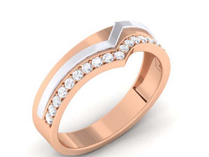 diamond couple ring 3D प्रिंट मॉडल