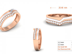 diamond couple ring 3D प्रिंट मॉडल