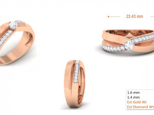diamond couple ring 3D Принт Модель