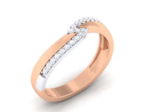diamond couple ring 3D Print Model