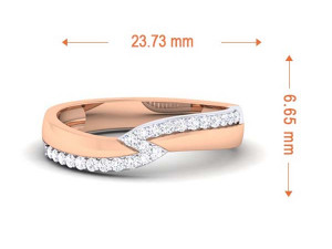 diamond couple ring 3D Baskı Modeli