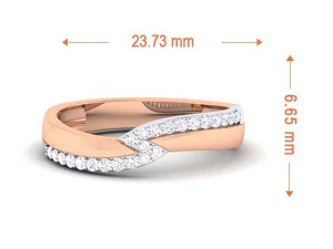 diamond couple ring 3D Print Model