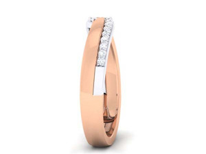 diamond couple ring 3D Baskı Modeli