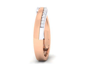 diamond couple ring 3D Print Model