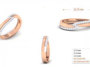 diamond couple ring 3D Print Model