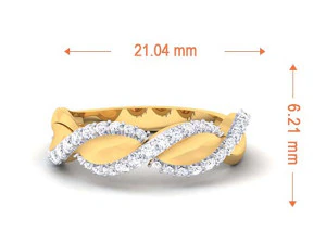 diamond couple ring 3D Print Model