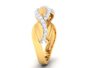 diamond couple ring 3D Print Model