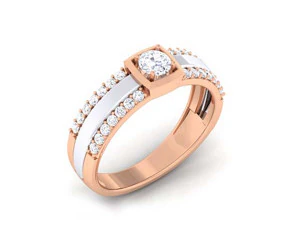 diamond couple ring 3D Print Model