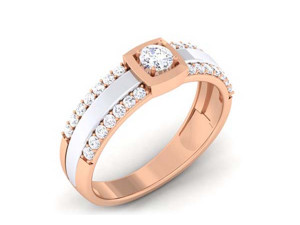 diamond couple ring 3D Print Model