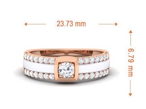 diamond couple ring 3D Print Model
