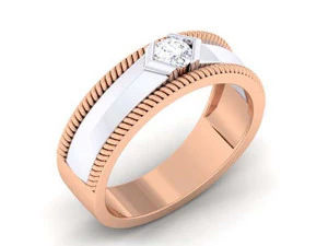 diamond couple ring 3D Print Model