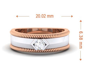 diamond couple ring Modello di stampa 3D