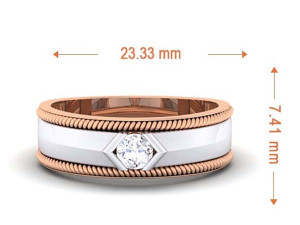diamond couple ring Modello di stampa 3D