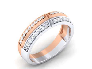 diamond couple ring 3D Print Model