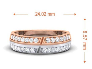 diamond couple ring 3D Print Model