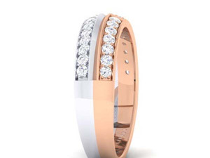 diamond couple ring 3Dプリントモデル
