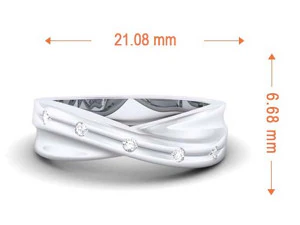 diamond couple ring 3D Print Model