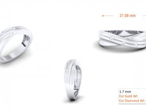 diamond couple ring 3D Print Model