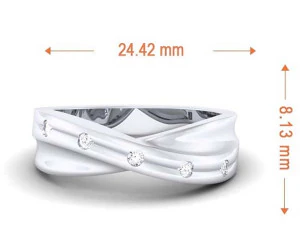 diamond couple ring 3D Print Model