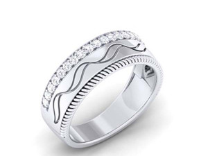 diamond couple ring 3D Print Model