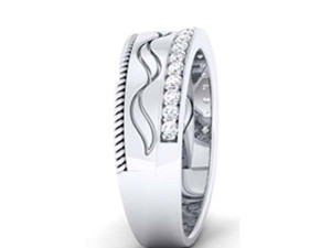 diamond couple ring Modelo de Impressão 3D