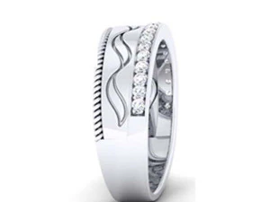 diamond couple ring 3D Print Model