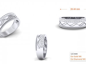diamond couple ring Modelo de Impressão 3D