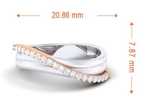 diamond couple ring 3D Print Model