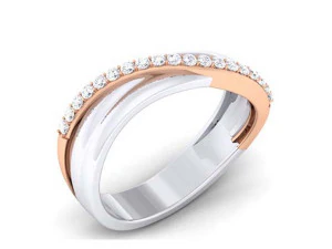 diamond couple ring 3D Print Model