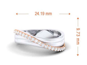 diamond couple ring 3D Print Model