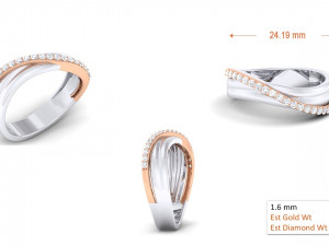 diamond couple ring 3D-Druckmodell