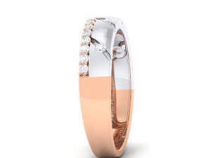 diamond couple ring 3D-printmodel