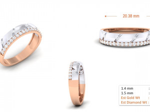 diamond couple ring 3D-printmodel