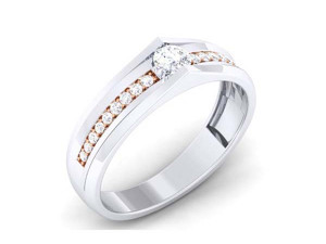 diamond couple ring 3D Print Model