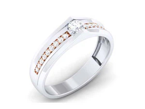 diamond couple ring 3D Print Model