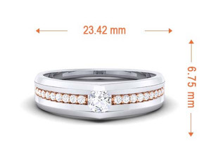 diamond couple ring 3D printmodel