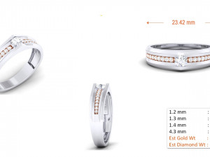 diamond couple ring 3D printmodel