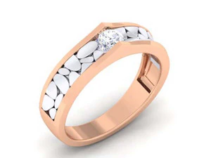 anel de casal de diamantes Modelo de Impressão 3D